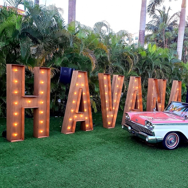 7'h HAVANA Marquee Letters