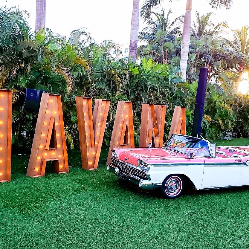 7'h HAVANA Marquee Letters