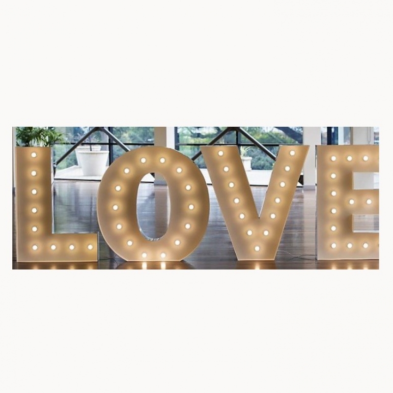 4'h LOVE Marquee Letters