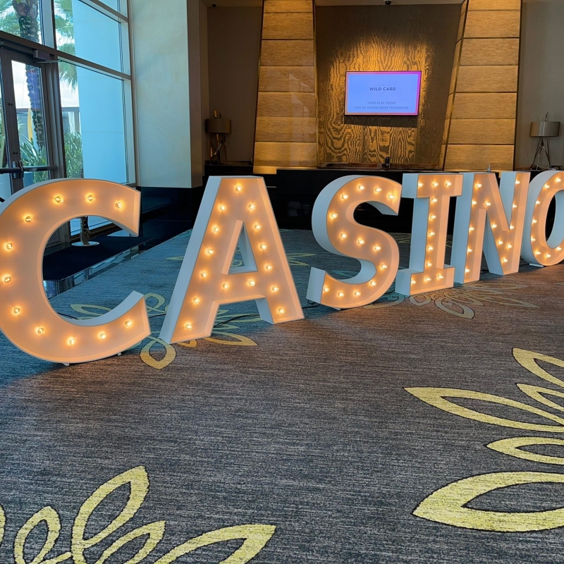 4' CASINO Marquee Letters
