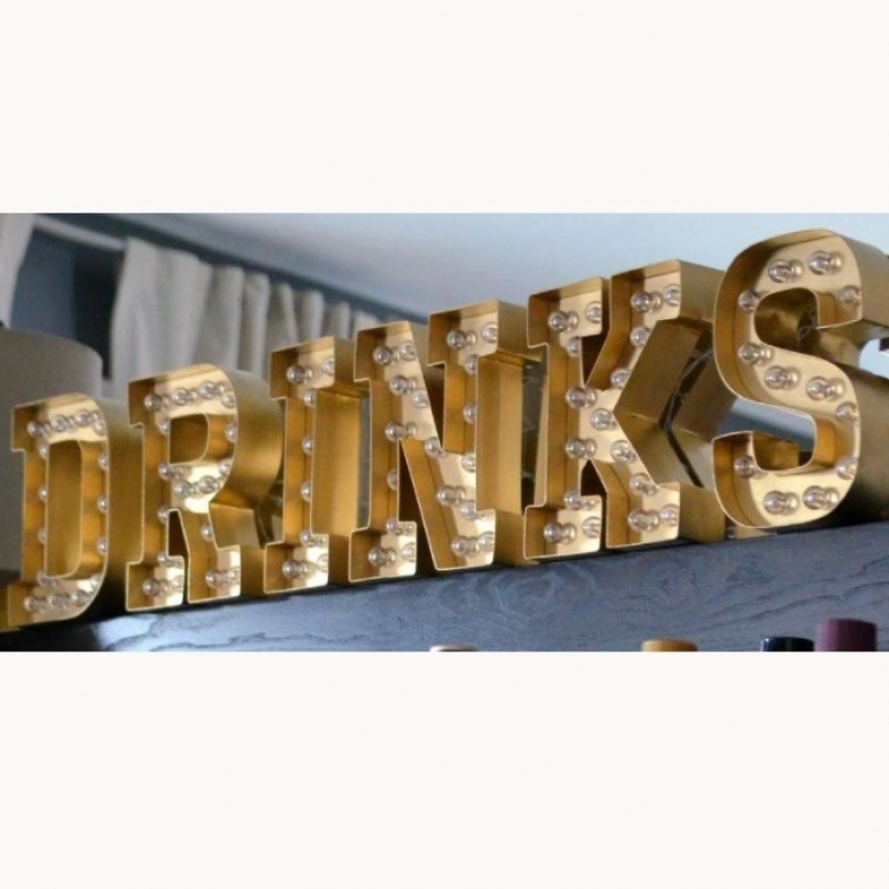 4'x2' Marquee Letters DRINKS Sign