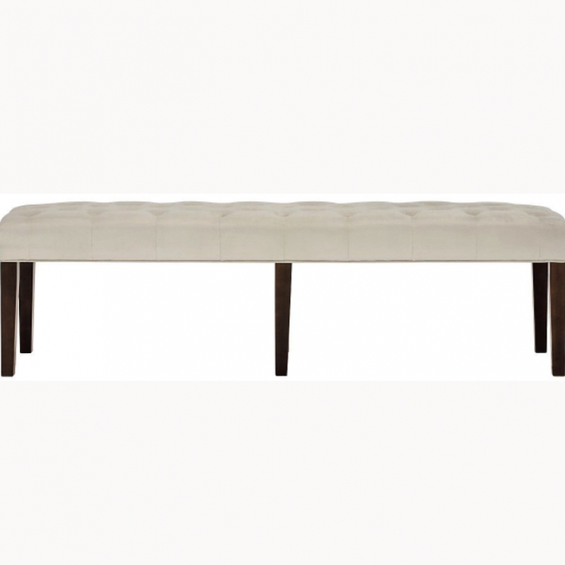 Casper Ivory Bench 65x19x18H