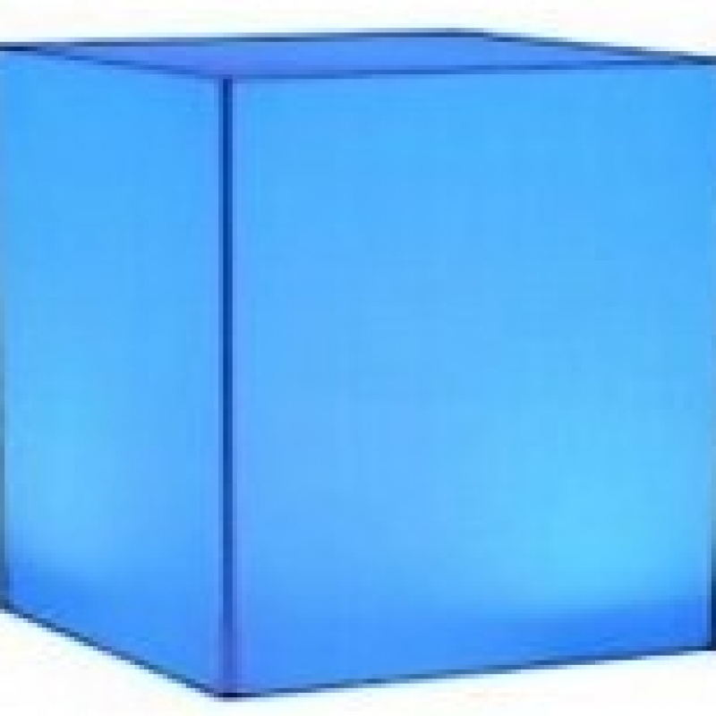  LED Acrylic End Table 18x18x18H